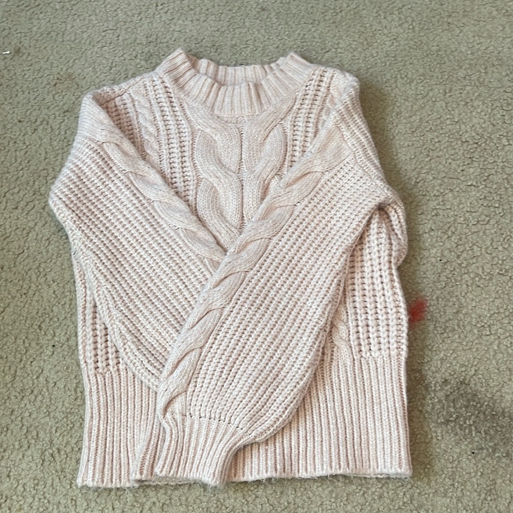 LIGHT PINK KNITTED SWEATER